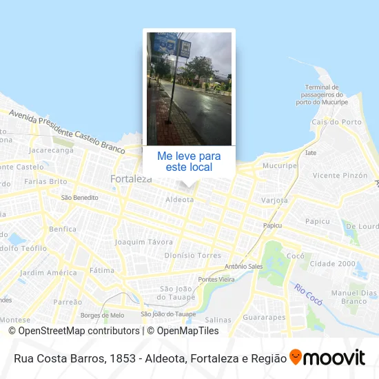 Rua Costa Barros, 1853 - Aldeota mapa