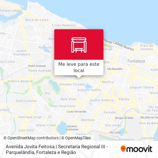 Avenida Jovita Feitosa | Secretaria Regional III - Parquelândia mapa