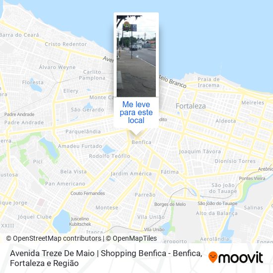 Avenida Treze De Maio | Shopping Benfica - Benfica mapa