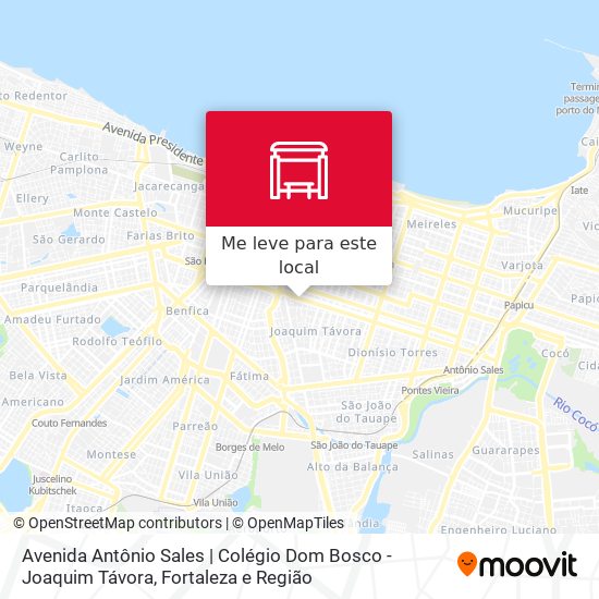 Avenida Antônio Sales | Colégio Dom Bosco - Joaquim Távora mapa