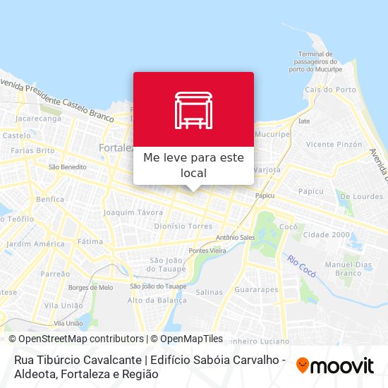 Rua Tibúrcio Cavalcante | Edifício Sabóia Carvalho - Aldeota mapa