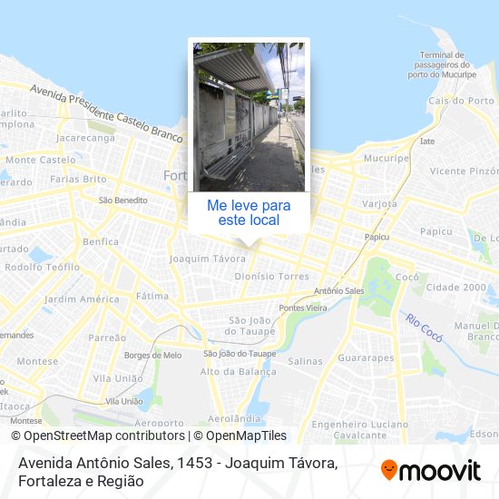 Avenida Antônio Sales, 1453 - Joaquim Távora mapa