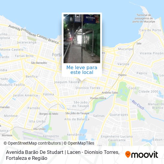 Avenida Barão De Studart | Lacen - Dionísio Torres mapa