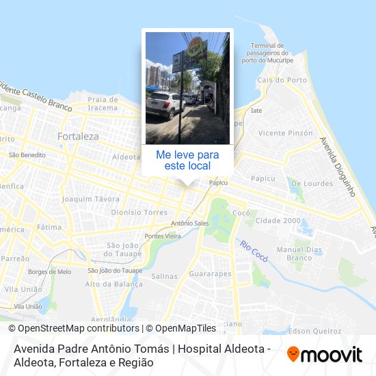 Avenida Padre Antônio Tomás | Hospital Aldeota - Aldeota mapa