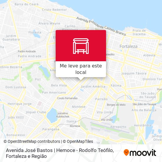 Avenida José Bastos | Hemoce - Rodolfo Teófilo mapa