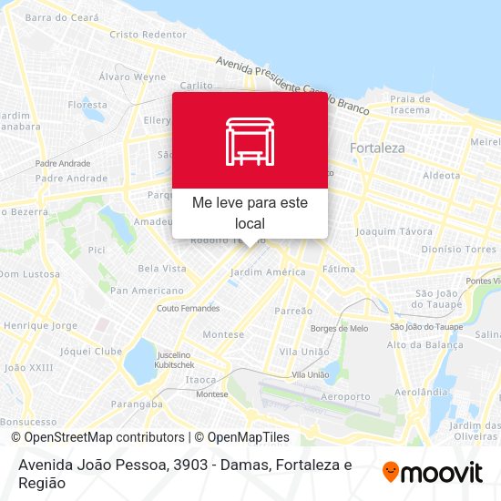 Avenida João Pessoa, 3903 - Damas mapa
