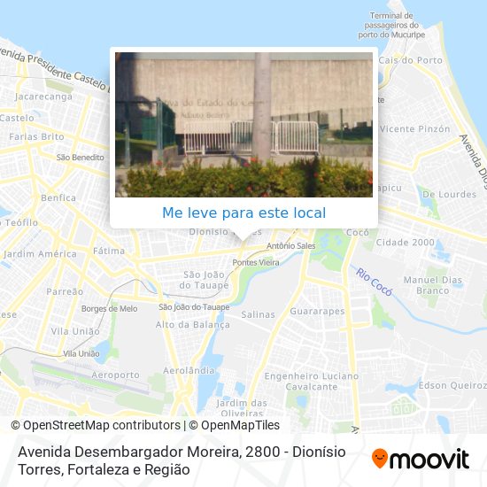 Avenida Desembargador Moreira, 2800 - Dionísio Torres mapa