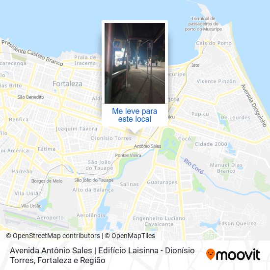 Avenida Antônio Sales | Edifício Laisinna - Dionísio Torres mapa