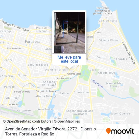 Avenida Senador Virgílio Távora, 2272 - Dionísio Torres mapa