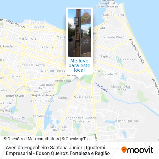 Avenida Engenheiro Santana Júnior | Iguatemi Empresarial - Edson Queiroz mapa