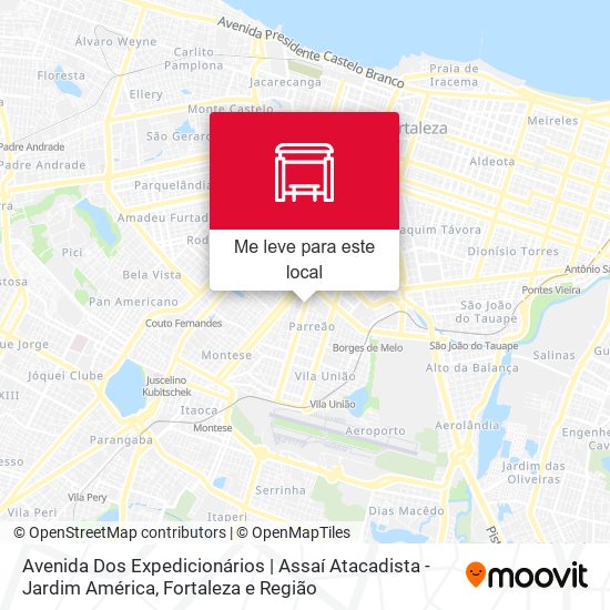 Avenida Dos Expedicionários | Assaí Atacadista - Jardim América mapa