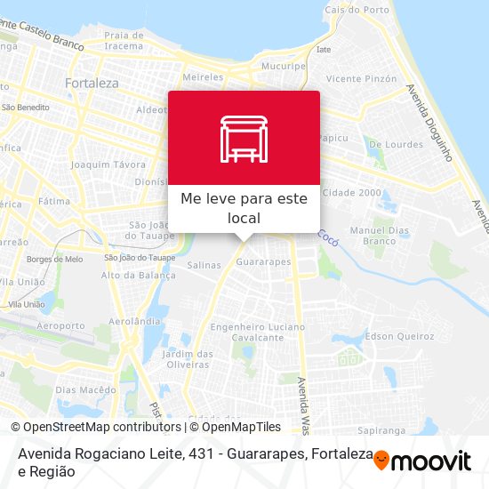 Avenida Rogaciano Leite, 431 - Guararapes mapa