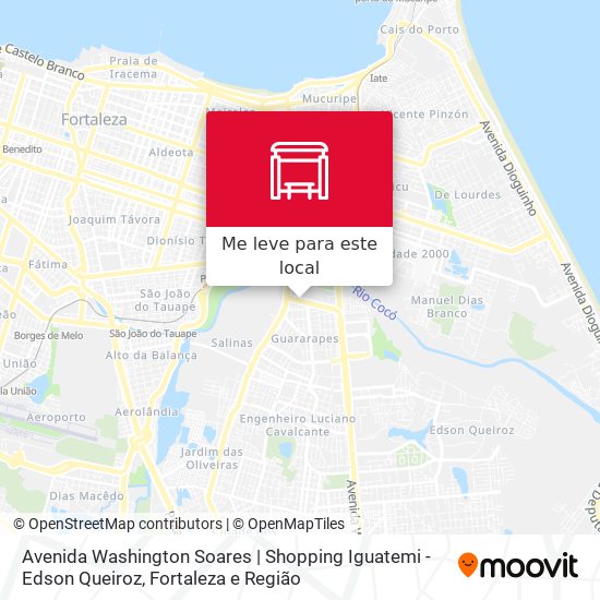 Avenida Washington Soares | Shopping Iguatemi - Edson Queiroz mapa
