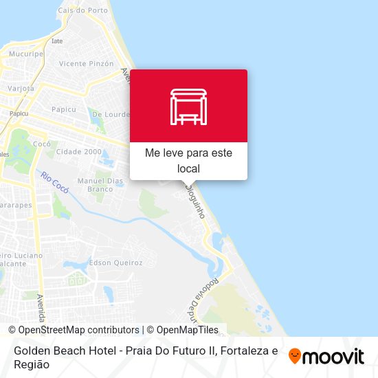 Golden Beach Hotel - Praia Do Futuro II mapa