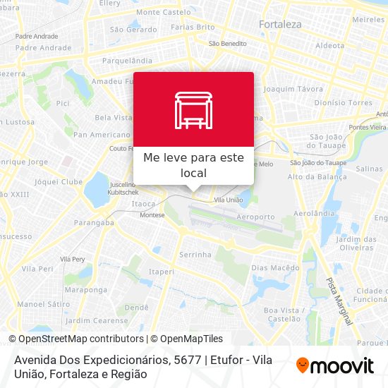 Avenida Dos Expedicionários, 5677 | Etufor - Vila União mapa