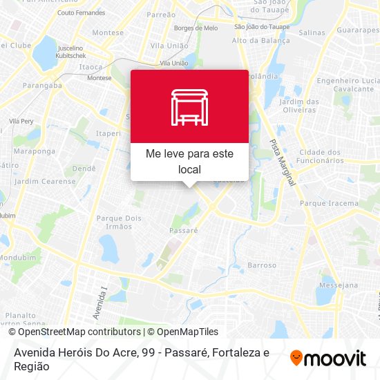 Avenida Heróis Do Acre, 99 - Passaré mapa