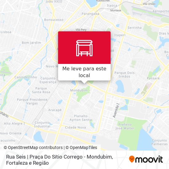 Rua Seis | Praça Do Sítio Corrego - Mondubim mapa