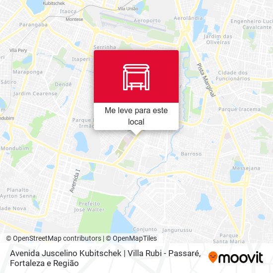 Avenida Juscelino Kubitschek | Villa Rubi - Passaré mapa