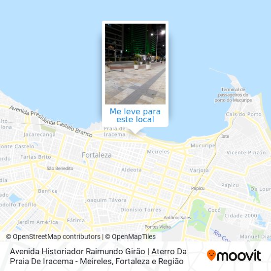 Avenida Historiador Raimundo Girão | Aterro Da Praia De Iracema - Meireles mapa