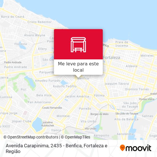 Avenida Carapinima, 2435 - Benfica mapa