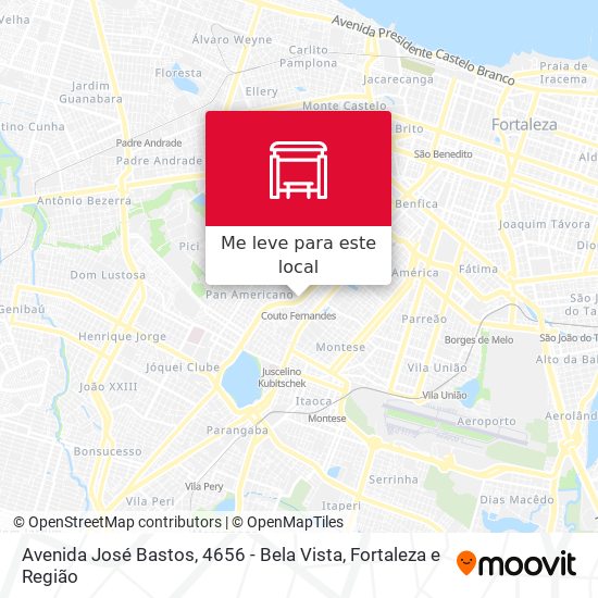 Avenida José Bastos, 4656 - Bela Vista mapa