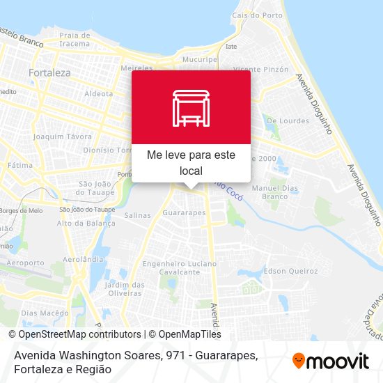 Avenida Washington Soares, 971 - Guararapes mapa