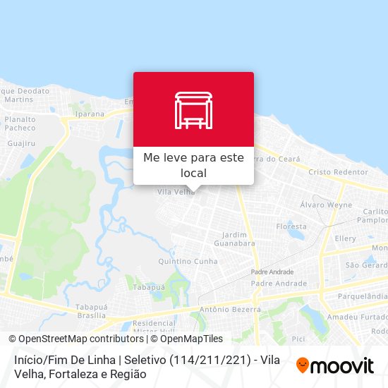 Início / Fim De Linha | Seletivo (114 / 211 / 221) - Vila Velha mapa