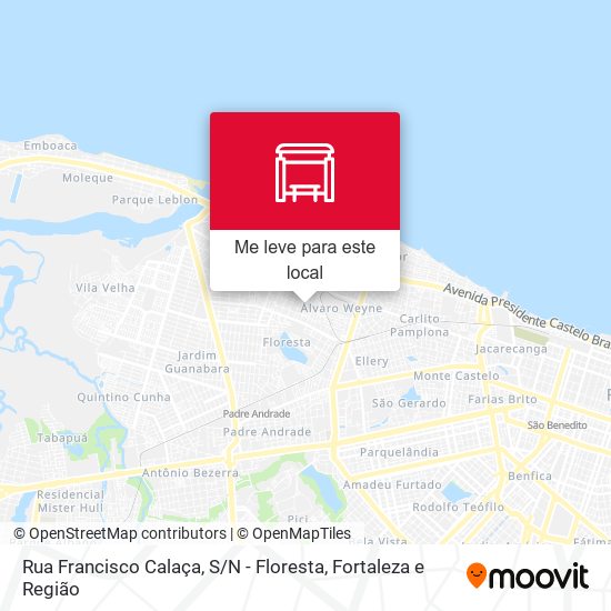 Rua Francisco Calaça, S / N - Floresta mapa