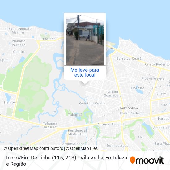 Início / Fim De Linha (115, 213) - Vila Velha mapa