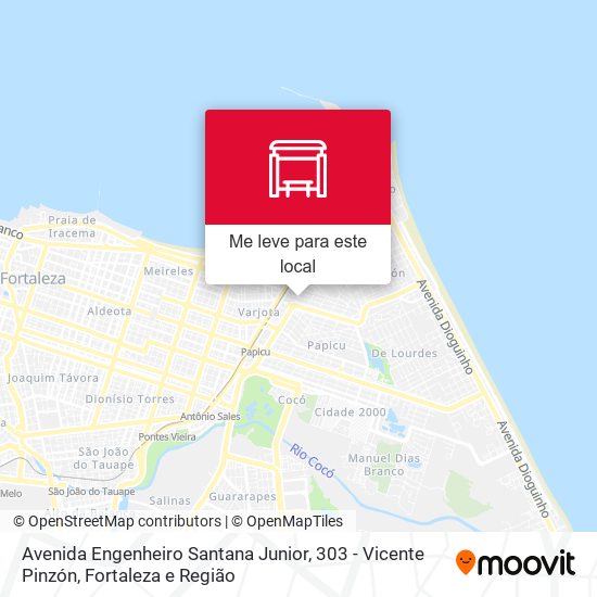 Avenida Engenheiro Santana Junior, 303 - Vicente Pinzón mapa