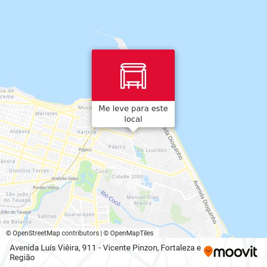 Avenida Luís Viêira, 911 - Vicente Pinzon mapa