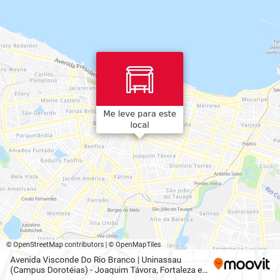 Avenida Visconde Do Rio Branco | Uninassau (Campus Dorotéias) - Joaquim Távora mapa