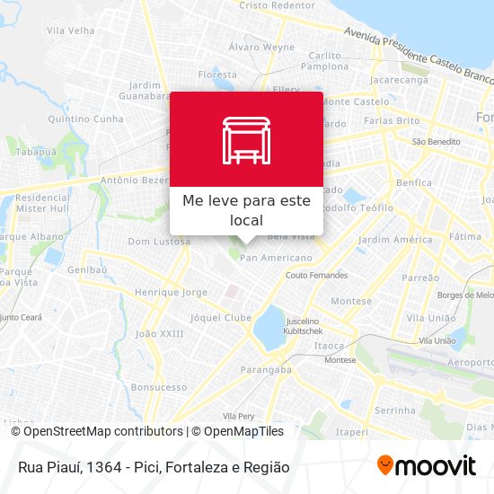 Rua Piauí, 1364 - Pici mapa