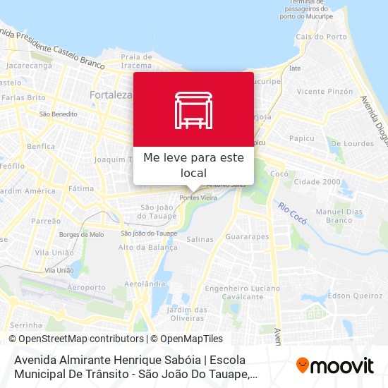 Avenida Almirante Henrique Sabóia | Escola Municipal De Trânsito - São João Do Tauape mapa