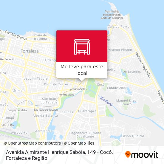 Avenida Almirante Henrique Sabóia, 149 - Cocó mapa