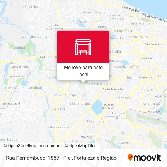 Rua Pernambuco, 1857 - Pici mapa