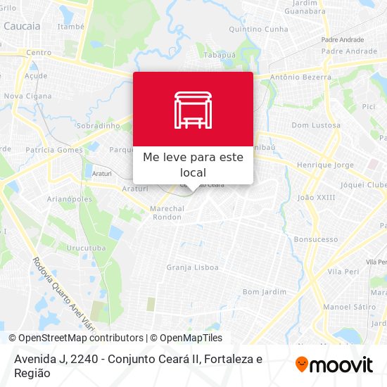 Avenida J, 2240 - Conjunto Ceará II mapa