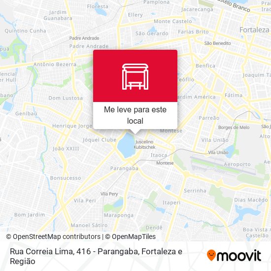 Rua Correia Lima, 416 - Parangaba mapa