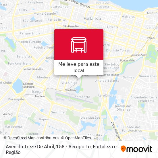 Avenida Treze De Abril, 158 - Aeroporto mapa