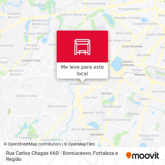 Rua Carlos Chagas 660 - Bonsucesso mapa