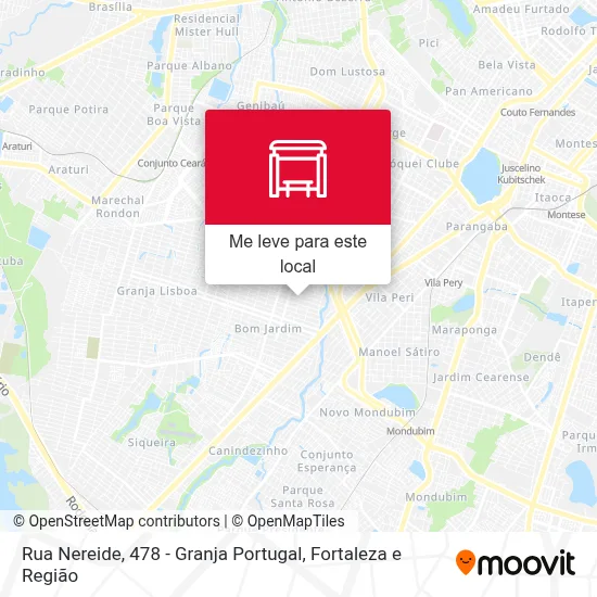 Rua Nereide, 478 - Granja Portugal mapa