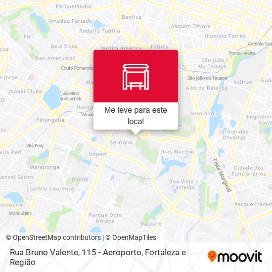 Rua Bruno Valente, 115 - Aeroporto mapa