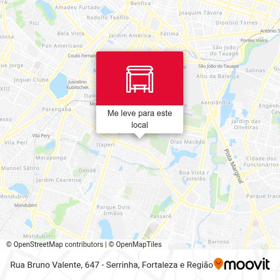 Rua Bruno Valente, 647 - Serrinha mapa