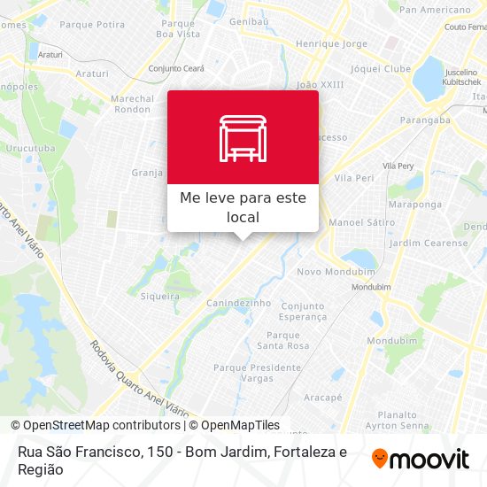Rua São Francisco, 150 - Bom Jardim mapa