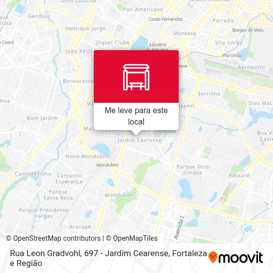 Rua Leon Gradvohl, 697 - Jardim Cearense mapa