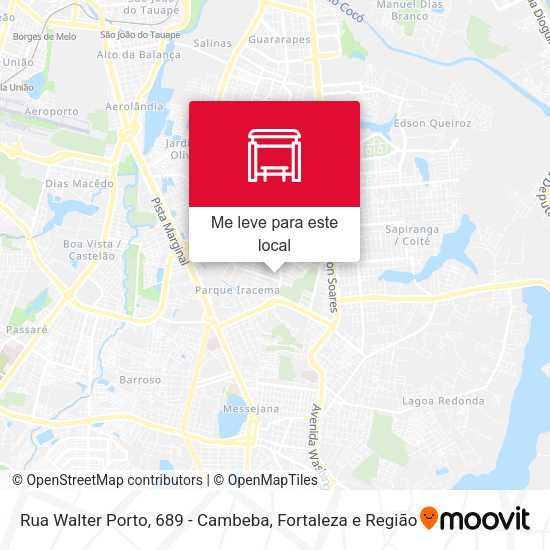 Rua Walter Porto, 689 - Cambeba mapa