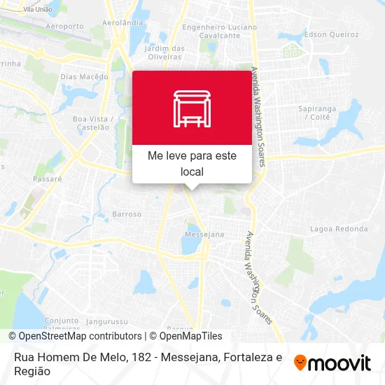 Rua Homem De Melo, 182 - Messejana mapa