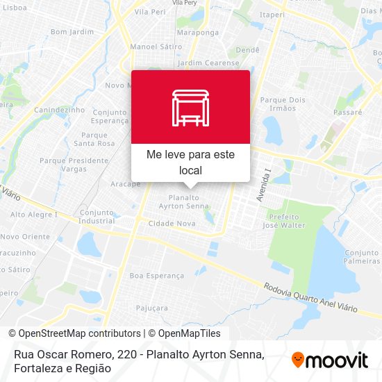 Rua Oscar Romero, 220 - Planalto Ayrton Senna mapa