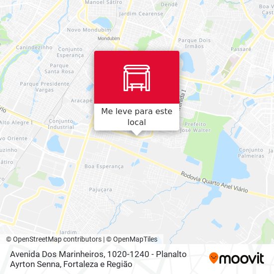 Avenida Dos Marinheiros, 1020-1240 - Planalto Ayrton Senna mapa