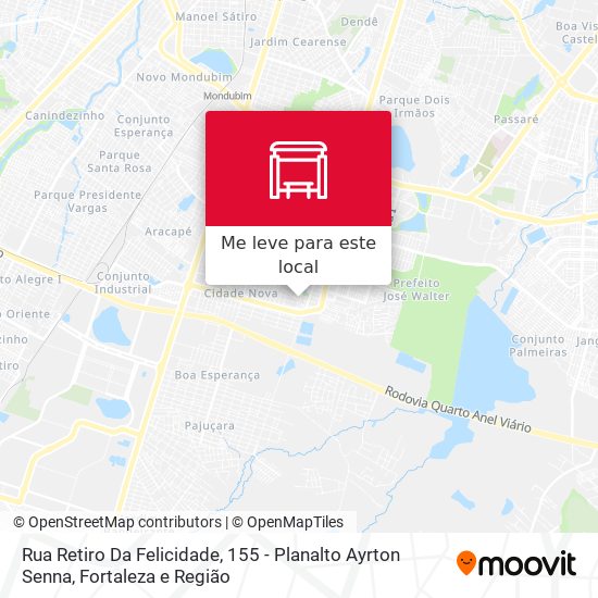 Rua Retiro Da Felicidade, 155 - Planalto Ayrton Senna mapa